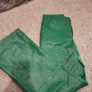 Princess Polly Green Wide Leg Pants